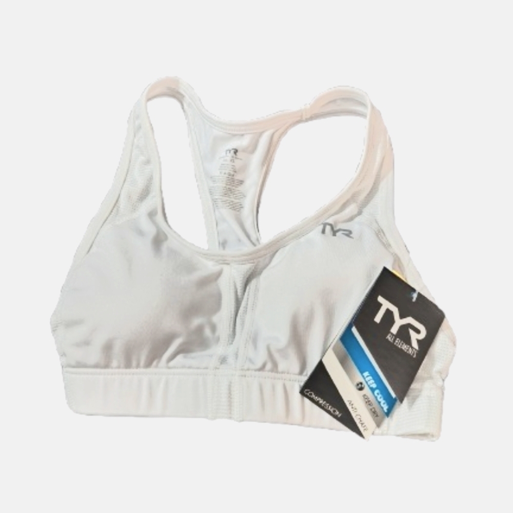 TYR White Sports Bra NWT Size XS